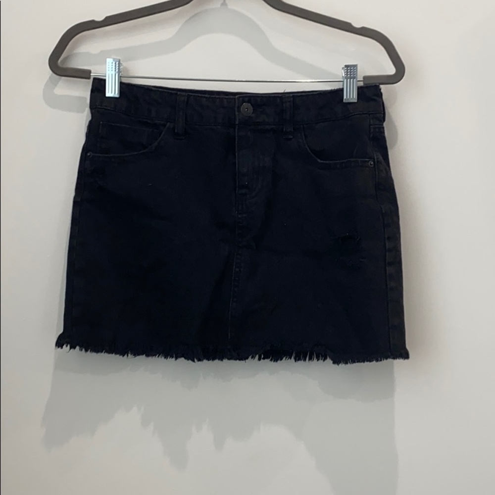 Black Jean skirt from tillys